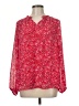 Carolina Belle 100% Polyester Red Long Sleeve Blouse Size M - photo 1