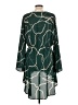 Boston Proper 100% Polyester Green Casual Dress Size L - photo 2