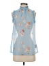Who What Wear 100% Polyester Blue Sleeveless Blouse Size XS - photo 1