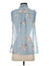 Who What Wear 100% Polyester Blue Sleeveless Blouse Size XS - photo 2