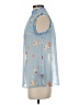 Who What Wear 100% Polyester Blue Sleeveless Blouse Size XS - photo 5