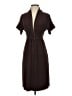 Wish Solid Brown Casual Dress Size S - photo 1