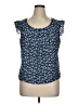 Assorted Brands Blue Sleeveless Blouse Size 34 waist - photo 1