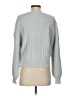 T Tahari Chevron-herringbone Silver Pullover Sweater Size S - photo 2