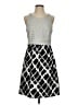 Tabitha Graphic Gray Casual Dress Size 4 - photo 1