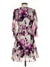 DKNY 100% Polyester Print Purple Cocktail Dress Size 2 - photo 2