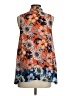 Jade 100% Silk Orange Sleeveless Silk Top Size S - photo 2