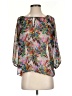 Francesca's Gray 3/4 Sleeve Blouse Size S - photo 1