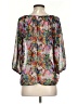 Francesca's Gray 3/4 Sleeve Blouse Size S - photo 2