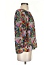 Francesca's Gray 3/4 Sleeve Blouse Size S - photo 4