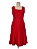 Anne Klein 100% Polyester Red Cocktail Dress Size 6 - photo 1