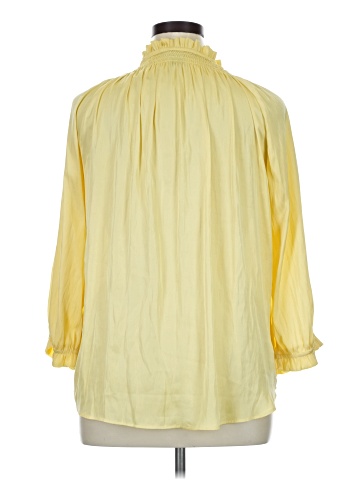 Joan Vass New York 3/4 Sleeve Blouse (view 2)