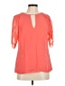 Lewit 100% Viscose Orange 3/4 Sleeve Blouse Size M - photo 1