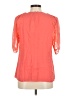 Lewit 100% Viscose Orange 3/4 Sleeve Blouse Size M - photo 2
