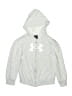 Under Armour Silver Zip Up Hoodie Size 6 - photo 1