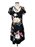 Derek Heart Print Black Casual Dress Size S - photo 1