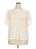 Dokotoo 100% Polyester Ivory Short Sleeve Blouse Size 2X - photo 1