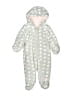 Wonder Nation 100% Polyester Polka Dots Silver Long Sleeve Onesie Size 6-9 mo - photo 1