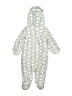 Wonder Nation 100% Polyester Polka Dots Silver Long Sleeve Onesie Size 6-9 mo - photo 2