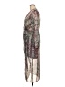 Topshop 100% Polyester Print Gray Cocktail Dress Size 6 (petite) - photo 5