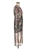 Topshop 100% Polyester Print Gray Cocktail Dress Size 6 (petite) - photo 4
