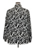 All Hours 100% Polyester Paisley Black Long Sleeve Blouse Size XXL - photo 2