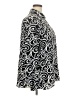 All Hours 100% Polyester Paisley Black Long Sleeve Blouse Size XXL - photo 4