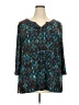 Rafaella Teal 3/4 Sleeve Blouse Size 2XW - photo 1