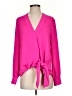 Chelsea28 100% Polyester Pink Long Sleeve Blouse Size S - photo 1