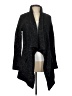 Theory Black Wool Coat Size L - photo 1