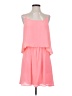 Sage Solid Pink Cocktail Dress Size S - photo 1