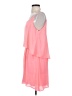 Sage Solid Pink Cocktail Dress Size S - photo 5