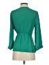 Assorted Brands 100% Polyester Green 3/4 Sleeve Blouse Size S - photo 2
