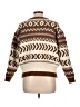 Olia Chevron-herringbone Brown Pullover Sweater Size L - photo 2