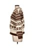 Olia Chevron-herringbone Brown Pullover Sweater Size L - photo 5