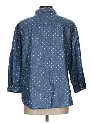 Karen Scott 3/4 Sleeve Button-Down Shirt (view 2)