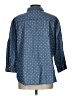 Karen Scott Polka Dots Blue 3/4 Sleeve Button-Down Shirt Size L (estimated) - photo 2