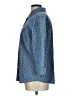 Karen Scott Polka Dots Blue 3/4 Sleeve Button-Down Shirt Size L (estimated) - photo 5