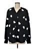 Unbranded 100% Polyester Hearts Black Long Sleeve Blouse Size M - photo 1