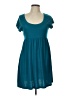 SoSik Solid Teal Casual Dress Size L - photo 1