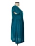 SoSik Solid Teal Casual Dress Size L - photo 4