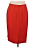 St. John 100% Wool Solid Red Wool Skirt Size 4 - photo 2