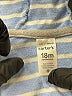 Carter's 100% Cotton Blue Zip Up Hoodie 12-18 MO / 18 MO - photo 3