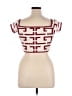 Unbranded 100% Polyester Burgundy Short Sleeve Top Size XL - photo 2