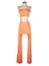 Lezat Color Block Orange Jumpsuit Size S - photo 1