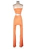 Lezat Color Block Orange Jumpsuit Size S - photo 2