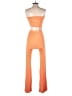 Lezat Color Block Orange Jumpsuit Size S - photo 2