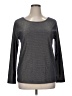 Carole Little Metallic Gray Long Sleeve Top Size XL (estimated) - photo 1