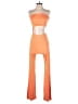 Lezat Color Block Orange Jumpsuit Size S - photo 1