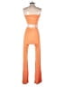 Lezat Color Block Orange Jumpsuit Size S - photo 2